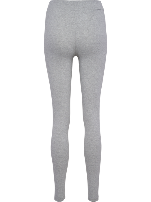hmlELEMENTAL COTTON HW TIGHTS, GREY MELANGE hmlELEMENTAL COTTON HW TIGHTS, GREY MELANGE, packshot