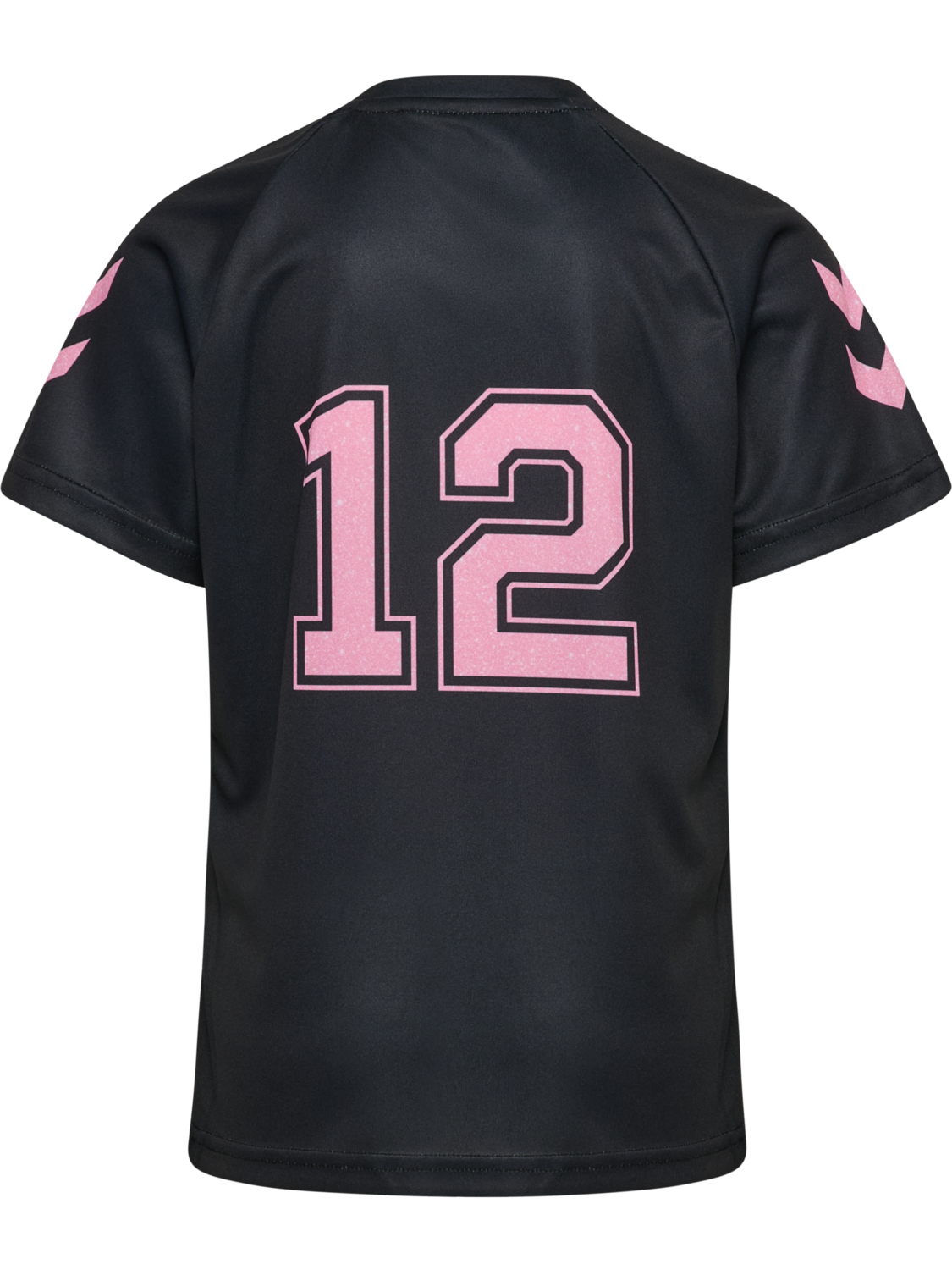 hmlSHIMMER T-SHIRT S/S, BLACK/BRIDAL ROSE, packshot