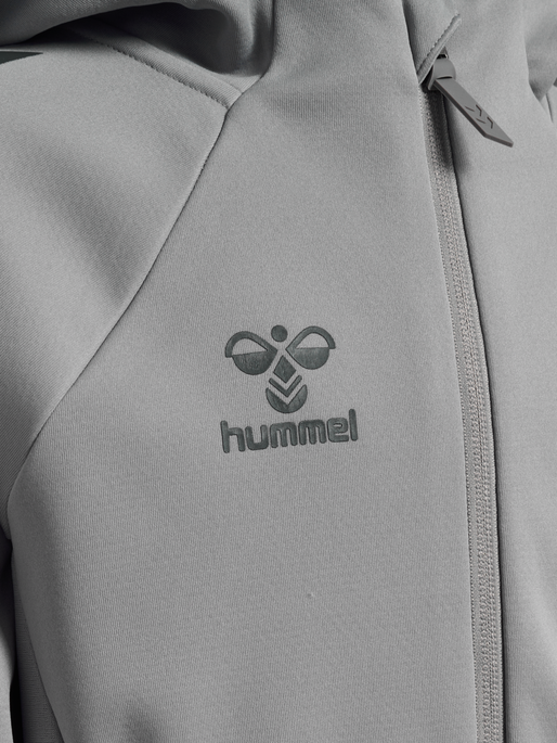 hmlCIMA 2.0 ZIP HOODIE KIDS, ALLOY hmlCIMA 2.0 ZIP HOODIE KIDS, ALLOY, packshot