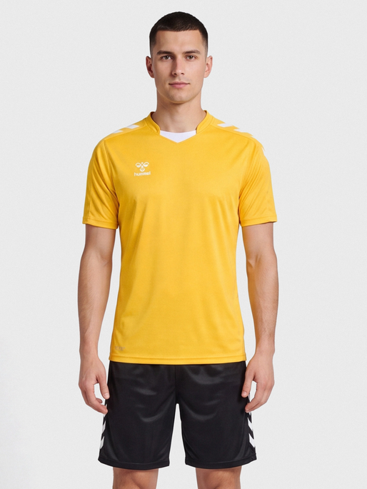 hmlCORE XK POLY JERSEY S/S, SPORTS YELLOW, model