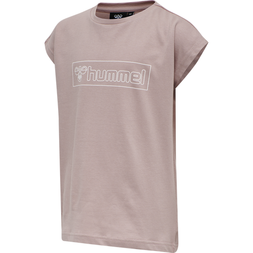 hmlBOXLINE T-SHIRT S/S, WOODROSE, packshot