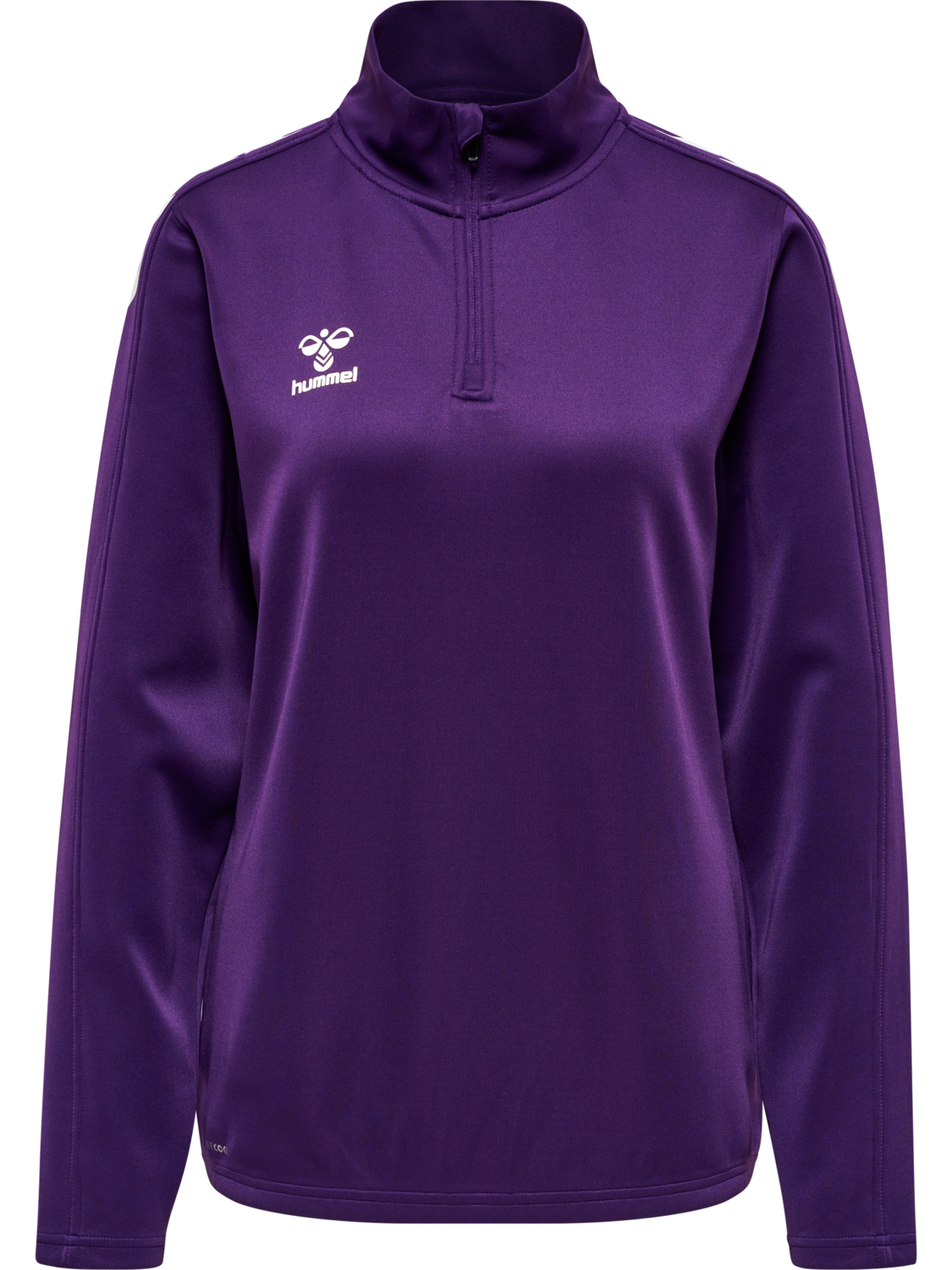 hmlCORE XK HALF ZIP SWEAT WOMAN, ACAI/WHITE, packshot