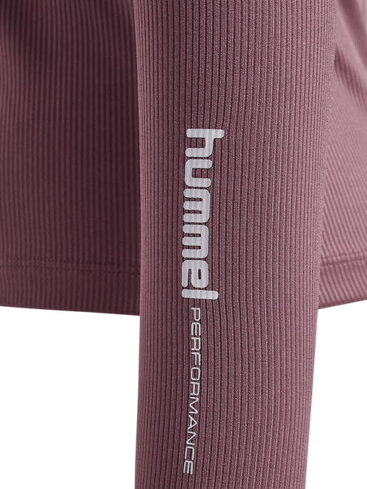 hmlPULSE W ZIP SHIRT L/S, WISTFUL MAUVE hmlPULSE W ZIP SHIRT L/S, WISTFUL MAUVE, packshot
