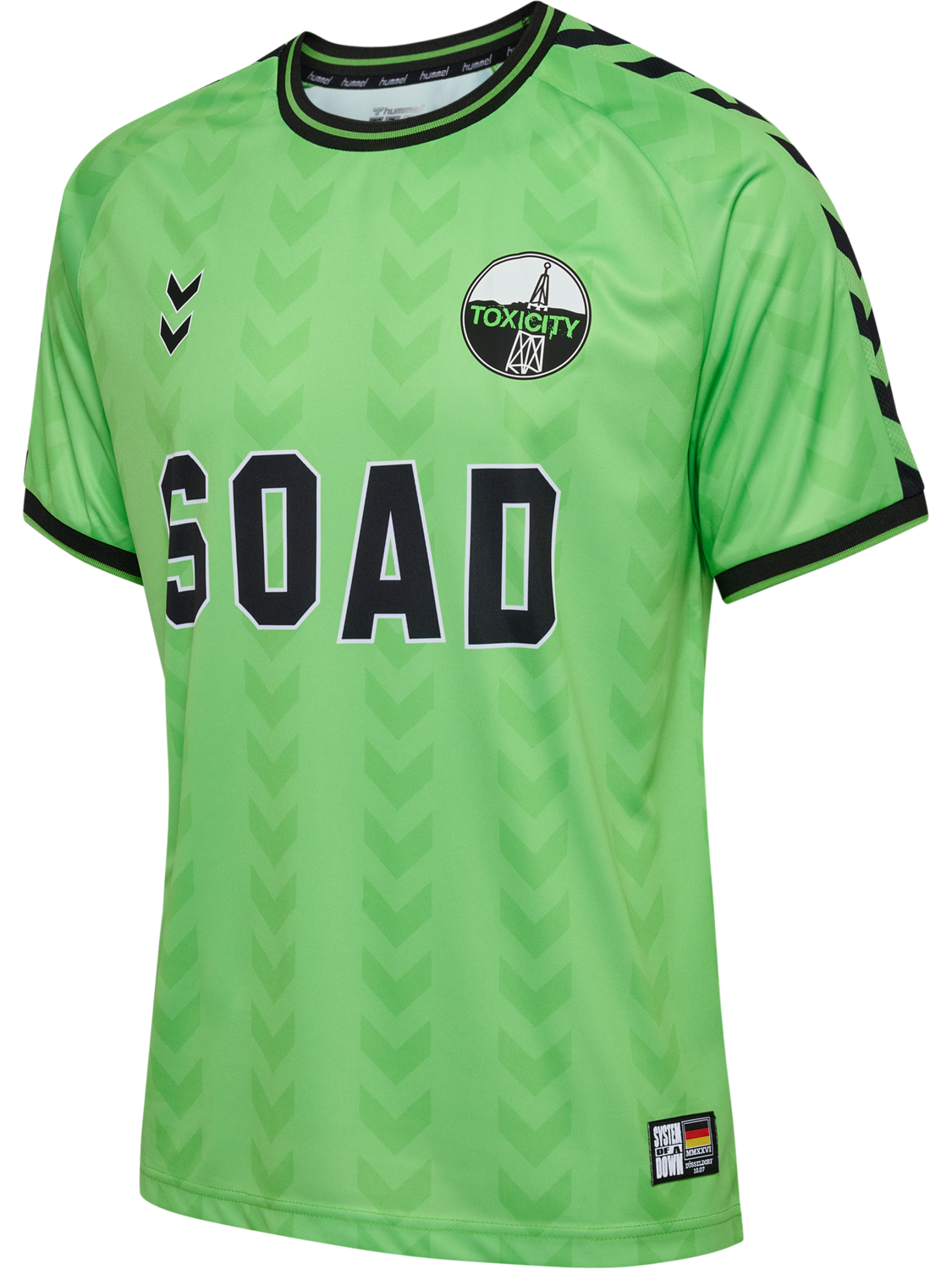 hmlSOAD TOUR 26 DUSSEL JERSEY S/S, GREEN, packshot