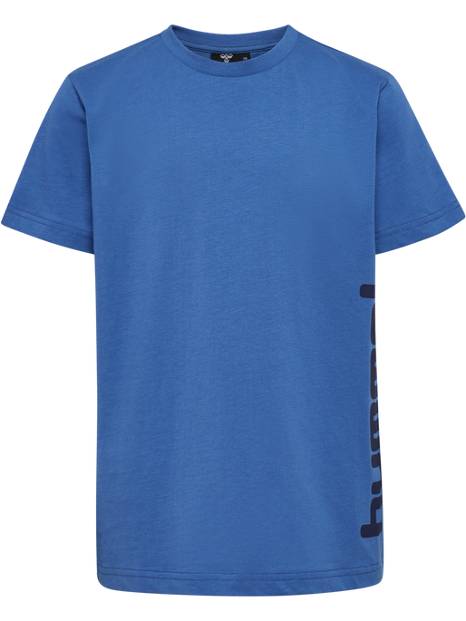 hmlPRINT T-SHIRT S/S, BRIGHT COBALT/BLACK IRIS, packshot