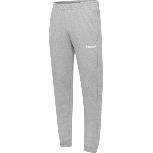 HUMMEL GO COTTON PANT, GREY MELANGE, packshot