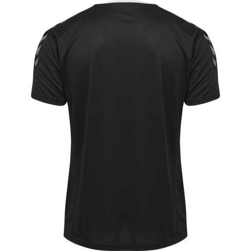 hmlAUTHENTIC KIDS POLY JERSEY S/S, BLACK/WHITE, packshot