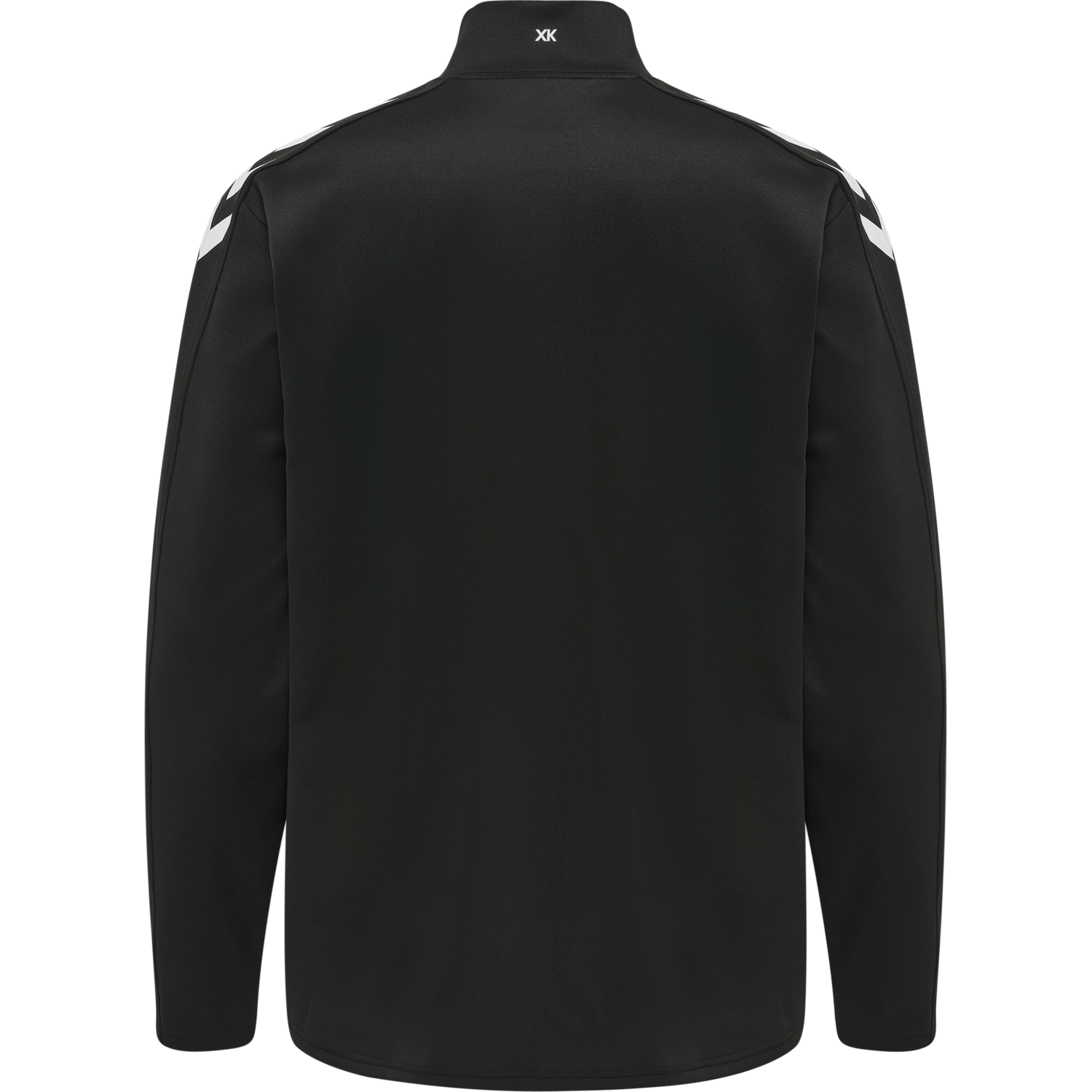 hmlCORE XK POLY ZIP SWEAT, BLACK/BLACK, packshot