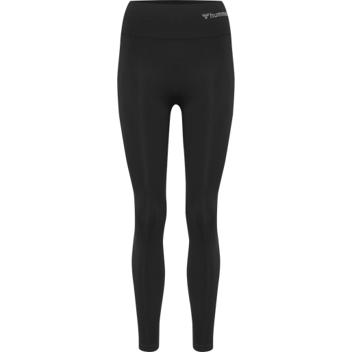 hmlTIF SEAMLESS HIGH WAIST TIGHTS, BLACK hmlTIF SEAMLESS HIGH WAIST TIGHTS, BLACK, packshot