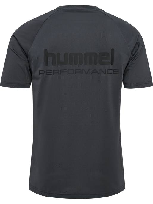 hmlPULSE MESH T-SHIRT S/S, EBONY/BLACK hmlPULSE MESH T-SHIRT S/S, EBONY/BLACK, packshot