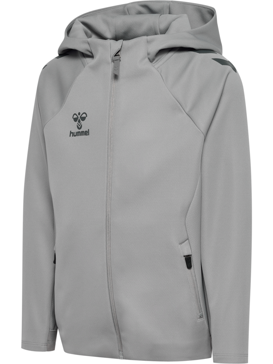 hmlCIMA 2.0 ZIP HOODIE KIDS, ALLOY, packshot