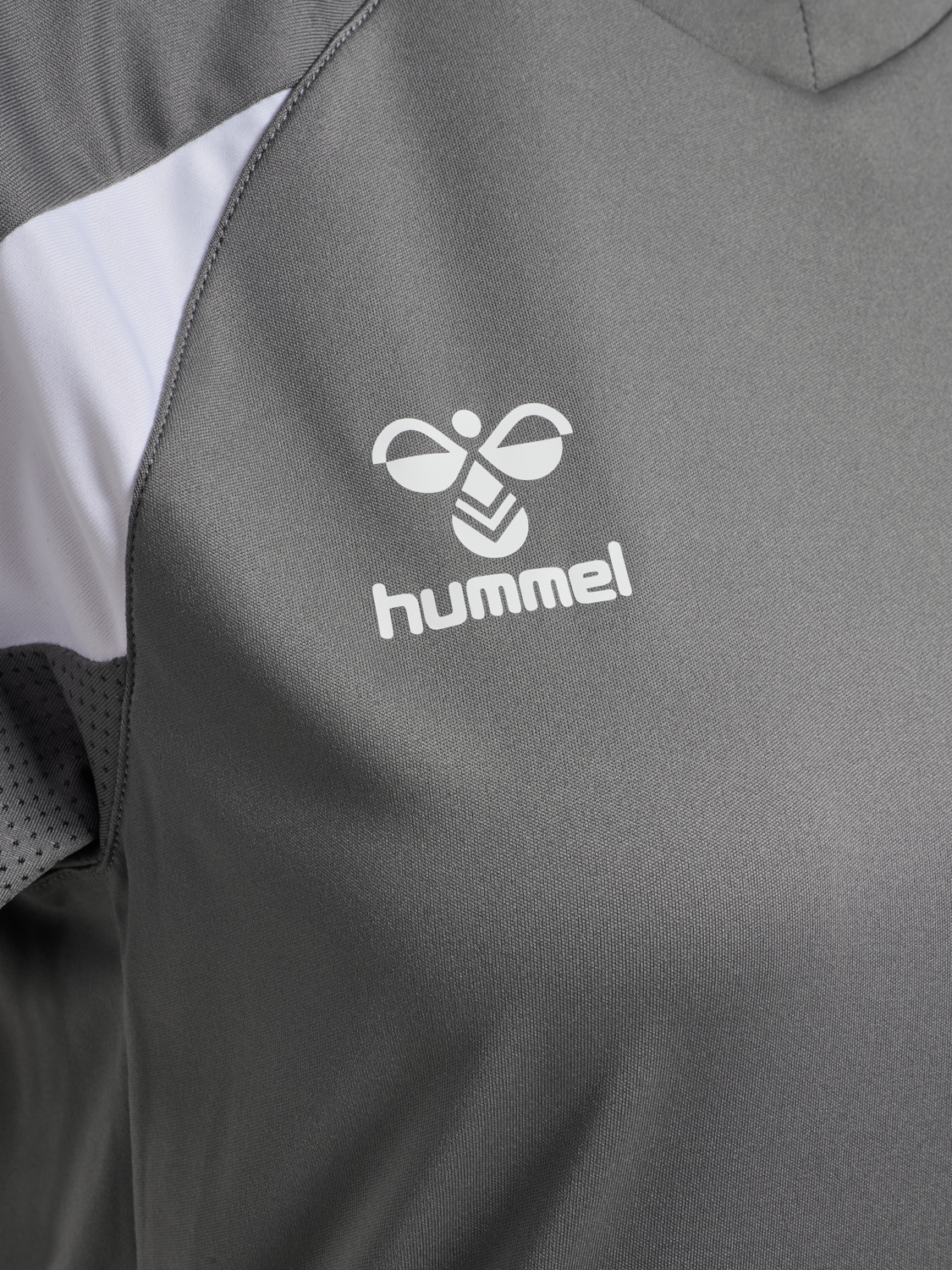 hmlCORE 2.0 JERSEY S/S WOMAN, STEEL GRAY/WHITE, packshot