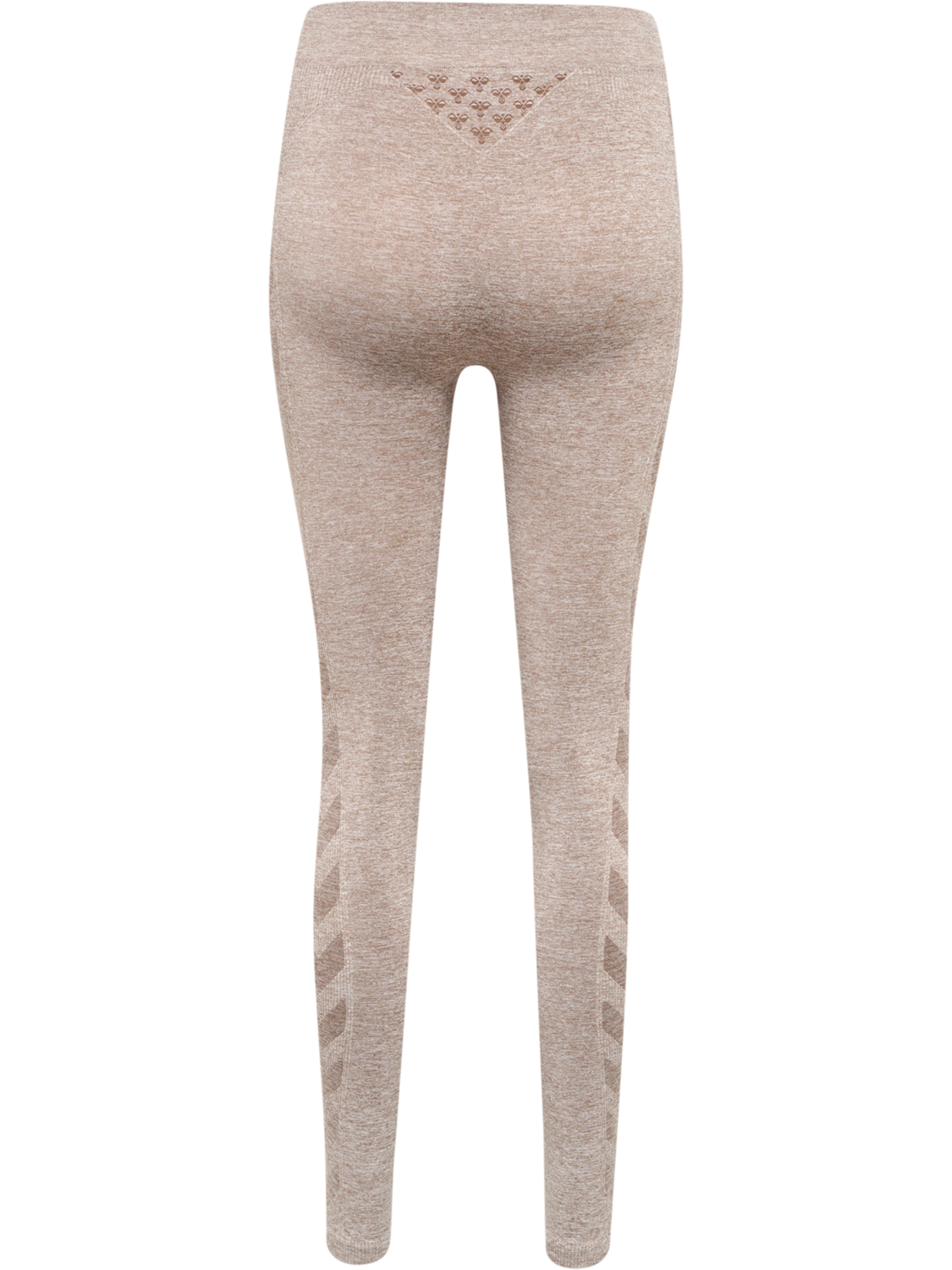 hmlCI SEAMLESS MID WAIST TIGHTS, DRIFTWOOD MELANGE, packshot