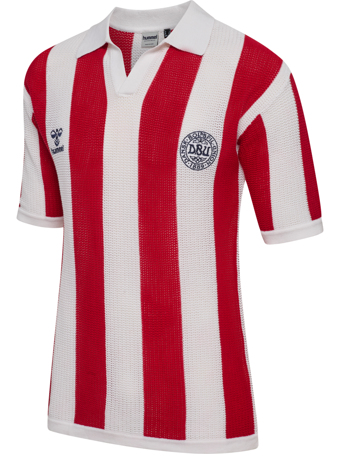 DBU 26 FAN KNIT PULLOVER, WHITE/TANGO RED, packshot