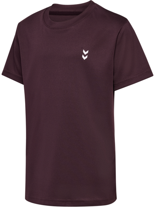 hmlJR PULSE TRAINING T-SHIRT, FUDGE, packshot