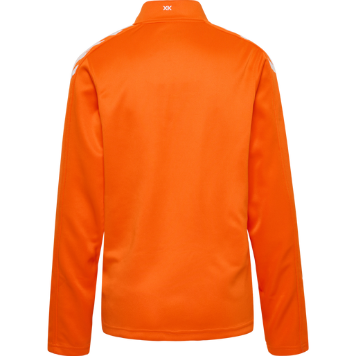 hmlCORE XK POLY ZIP SWEAT WOMAN, ORANGE TIGER, packshot