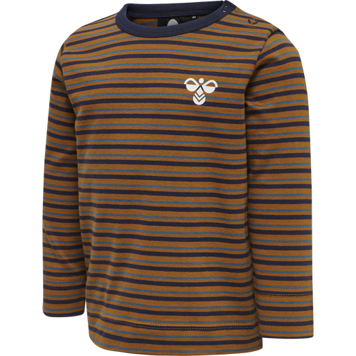 hmlSILVER T-SHIRT L/S, GLAZED GINGER, packshot