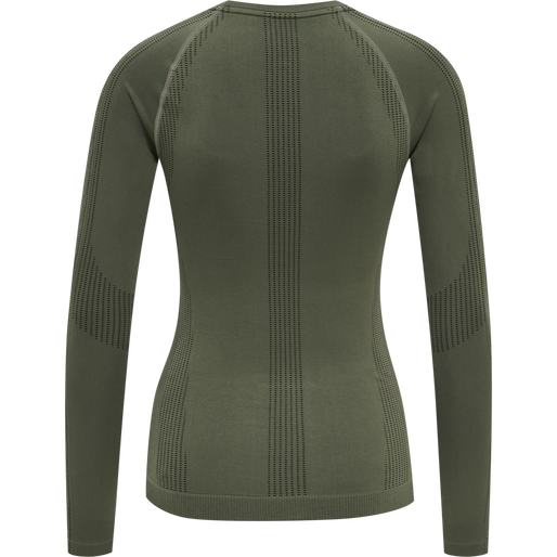 hmlMT SHAPING SEAMLESS T-SHIRT L/S, THYME, packshot