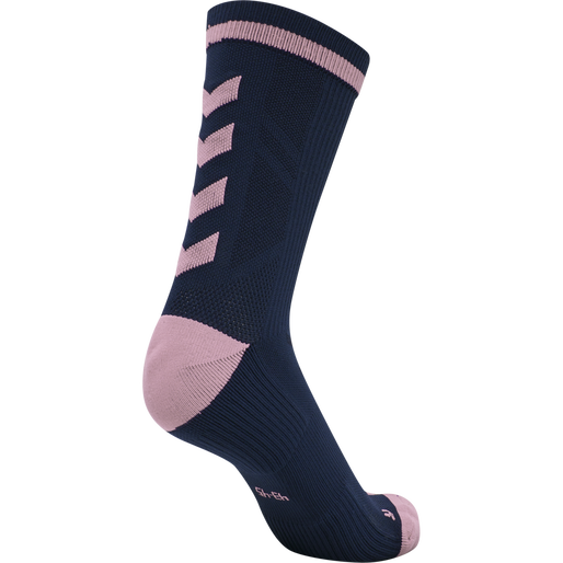 ELITE INDOOR SOCK LOW PA, BLACK IRIS/ORCHID, packshot