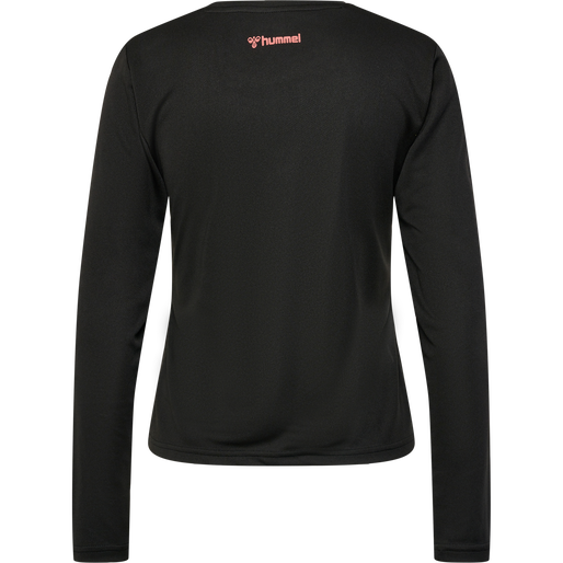hmlMT FRI MESH T-SHIRT L/S, BLACK, packshot