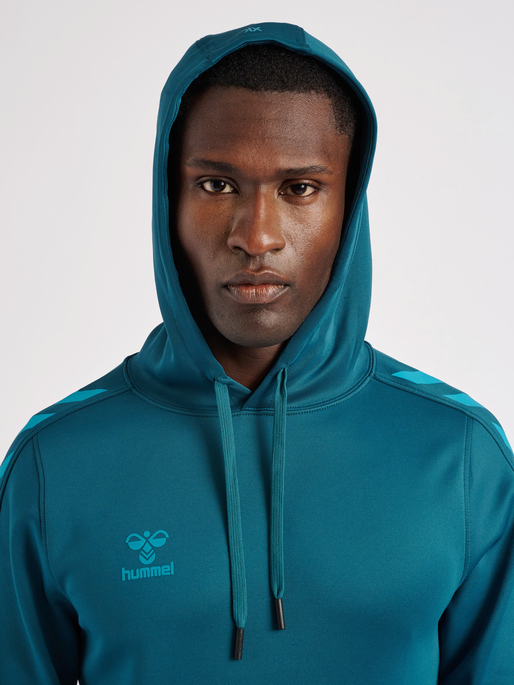 hummel CORE XK POLY SWEAT HOODIE - BLUE CORAL hummel.dk