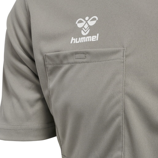 hmlREFEREE CHEVRON JERSEY S/S, STEEPLE GRAY, packshot