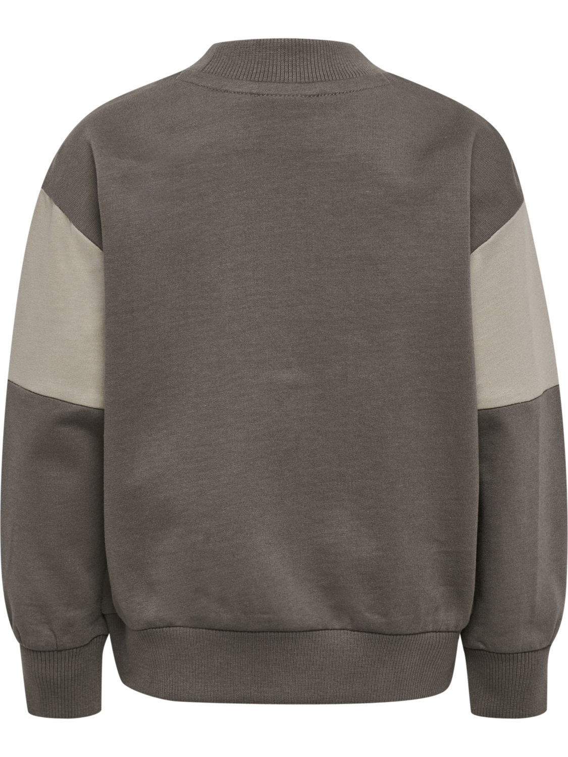 hmlMINI LOOSE BLOCK SWEATSHIRT, DARK GULL GRAY, packshot