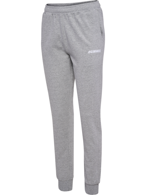 hmlELEMENTAL REGULAR PANTS WOMAN, GREY MELANGE, packshot