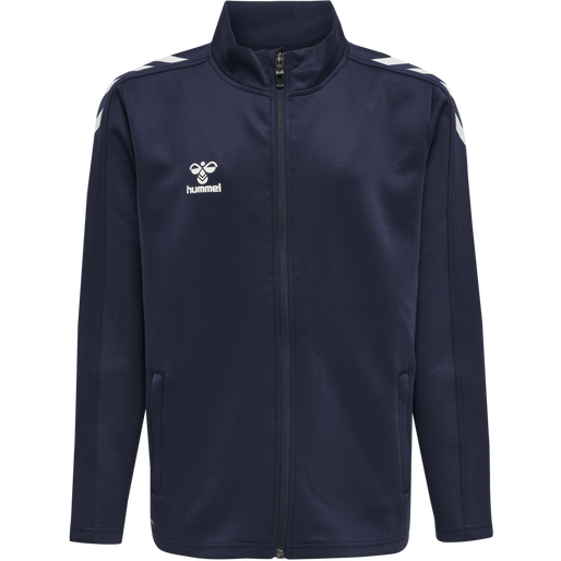 hmlCORE XK POLY ZIP SWEAT KIDS, MARINE, packshot