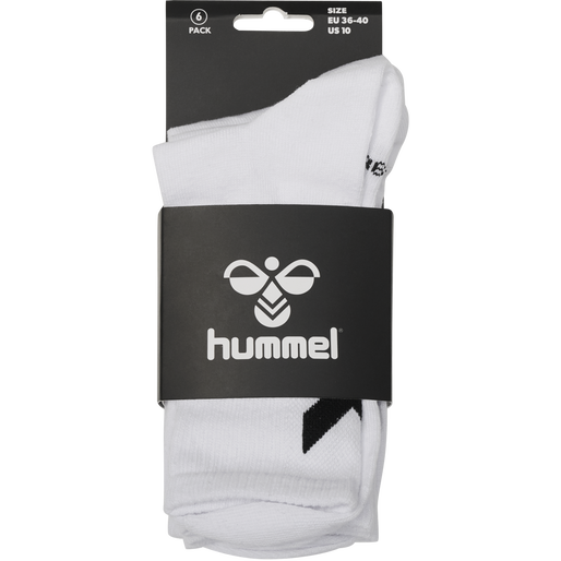 hummel CHEVRON 6-PACK SOCKS - WHITE |