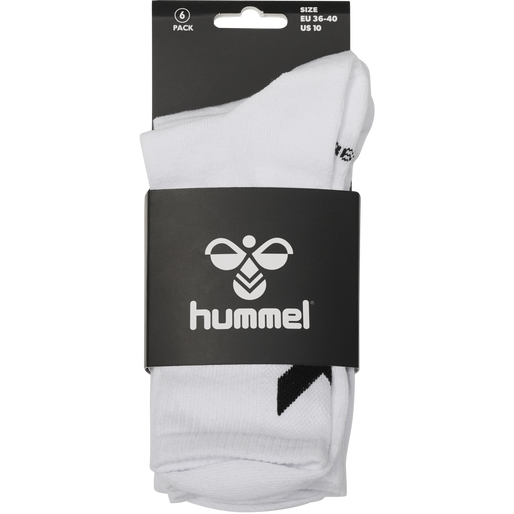 hmlCHEVRON 6-PACK SOCKS, WHITE hmlCHEVRON 6-PACK SOCKS, WHITE, packshot