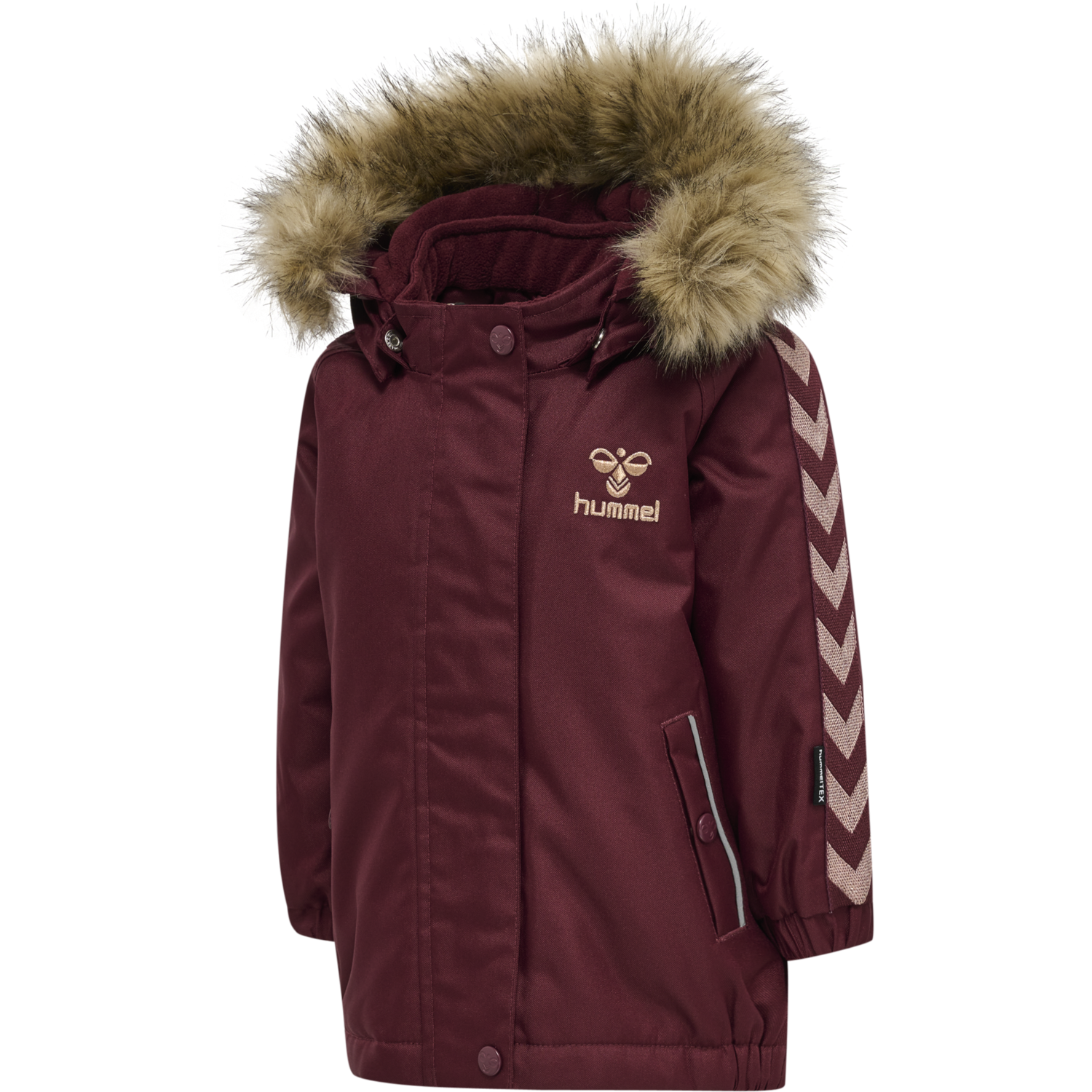 hmlCANYON TEX JACKET, WINDSOR WINE, packshot