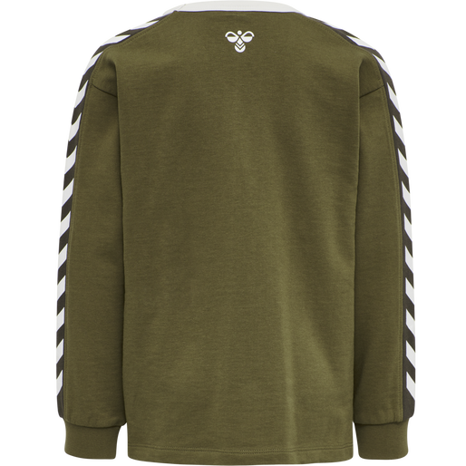 hmlKYOTO SWEATSHIRT, MILITARY OLIVE, packshot