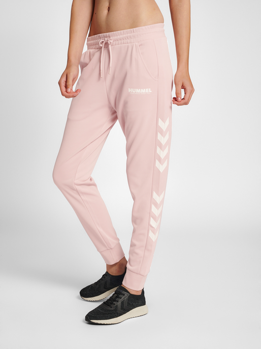 hummel POLY WOMAN REGULAR PANTS - CHALK PINK hummel.dk