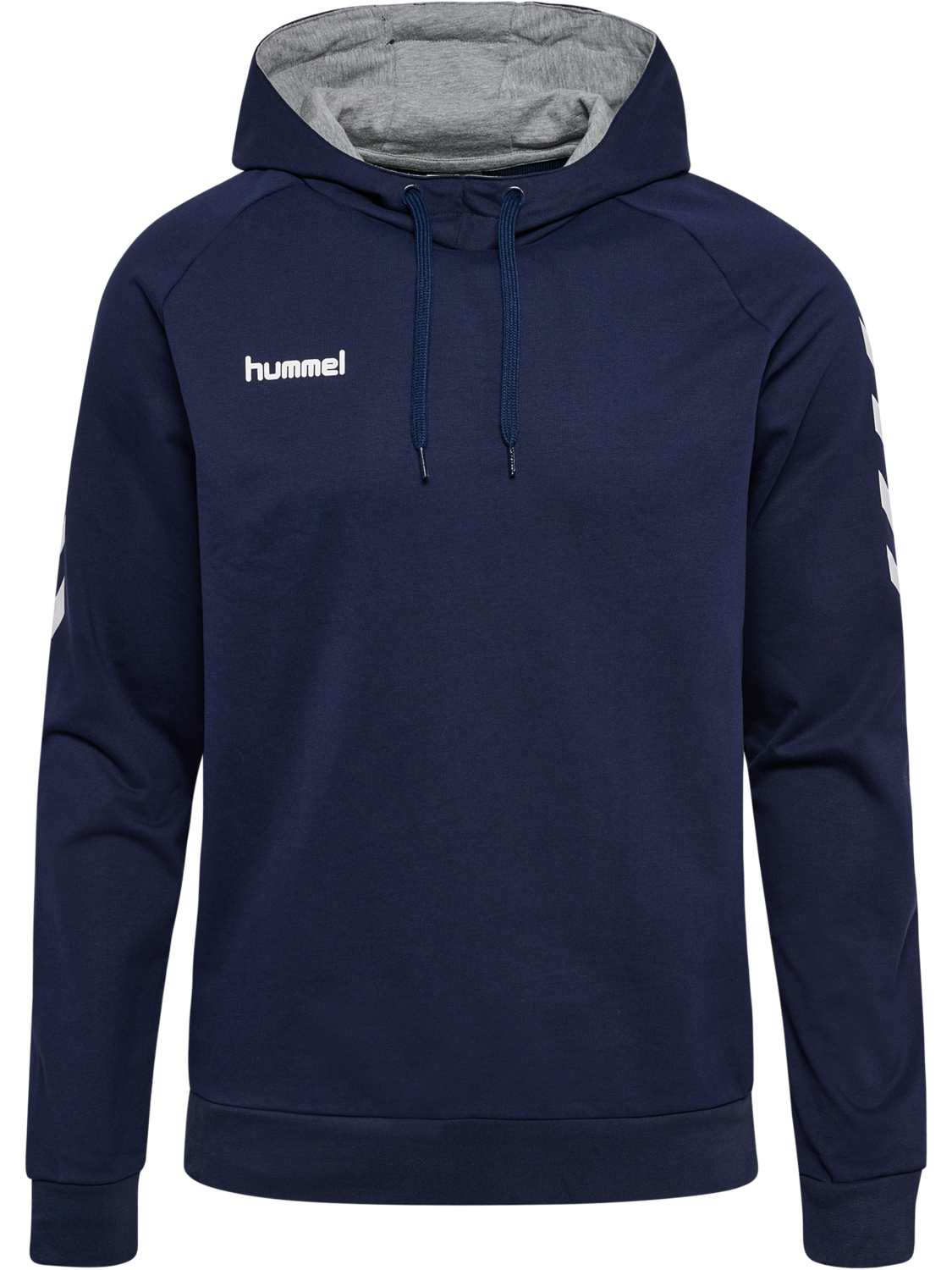 HUMMEL GO COTTON HOODIE, MARINE, packshot