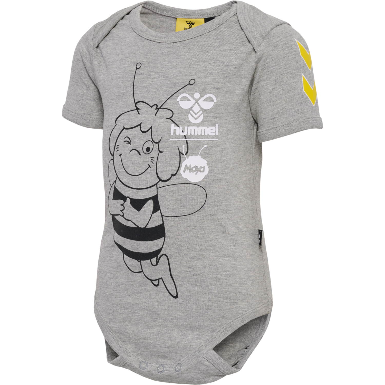 hmlMAYA BODY S/S, GREY MELANGE, packshot