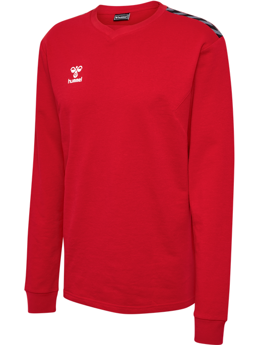 hmlAUTHENTIC CO TRAINING SWEAT, TRUE RED, packshot