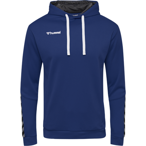 hmlAUTHENTIC POLY HOODIE, TRUE BLUE, packshot