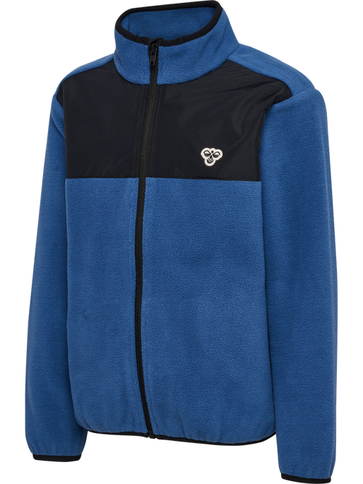 hmlJR FLEECE ZIP JACKET, TRUE NAVY hmlJR FLEECE ZIP JACKET, TRUE NAVY, packshot