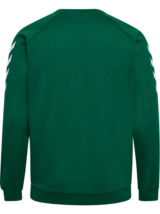 HUMMEL GO COTTON SWEATSHIRT, EVERGREEN, packshot