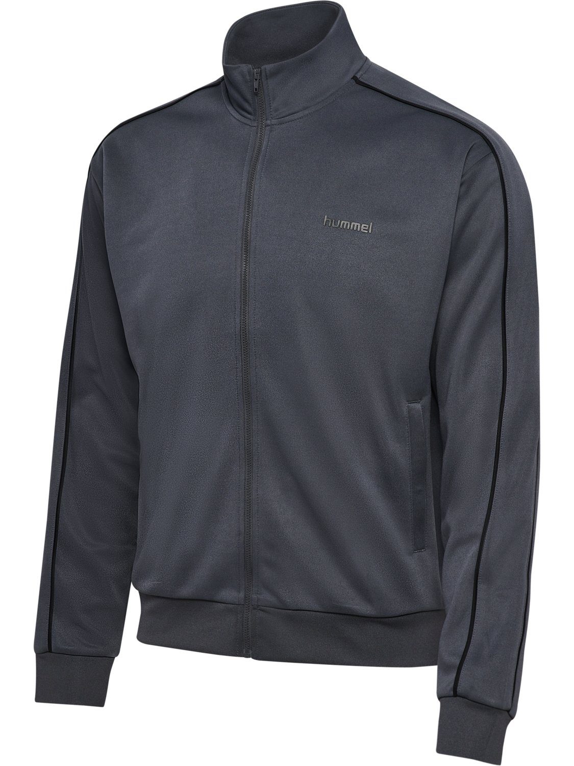 hmlCLUB TRACK TOP, EBONY, packshot