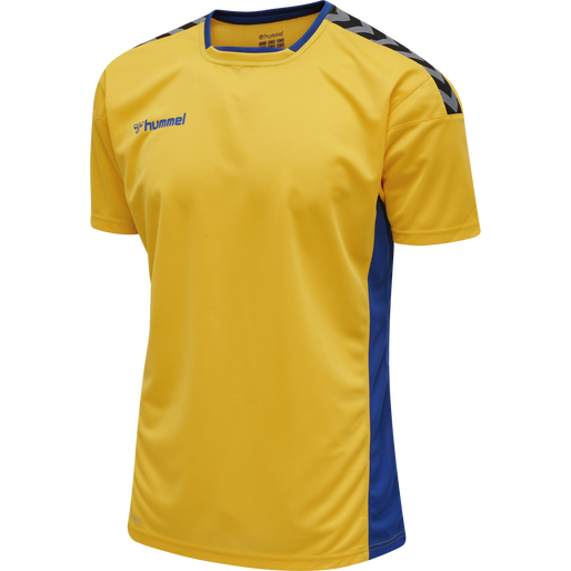 hmlAUTHENTIC POLY JERSEY S/S, SPORTS YELLOW/TRUE BLUE hmlAUTHENTIC POLY JERSEY S/S, SPORTS YELLOW/TRUE BLUE, packshot