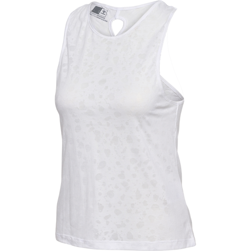 hmlMT IRIS BURNOUT TOP, WHITE, packshot