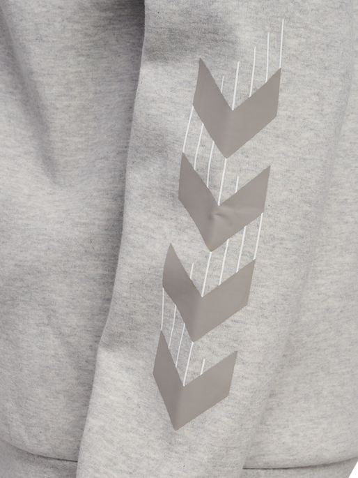hmlTRAVEL ZIP HOODIE, LIGHT GREY MELANGE, packshot