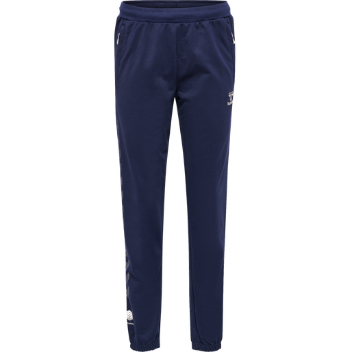 hmlMOVE GRID COTTON PANTS WOMAN, MARINE hmlMOVE GRID COTTON PANTS WOMAN, MARINE, packshot