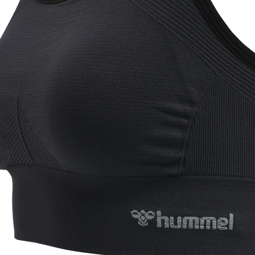 hmlTIFFY SEAMLESS SPORTS TOP, BLACK hmlTIFFY SEAMLESS SPORTS TOP, BLACK, packshot