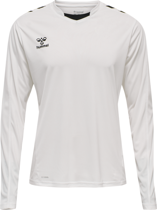 hmlCORE XK POLY JERSEY L/S, WHITE, packshot