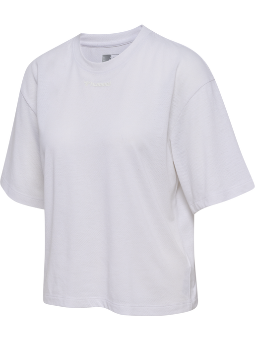 hmlMT VANJA BOXY SHORT T-SHIRT, WHITE hmlMT VANJA BOXY SHORT T-SHIRT, WHITE, packshot