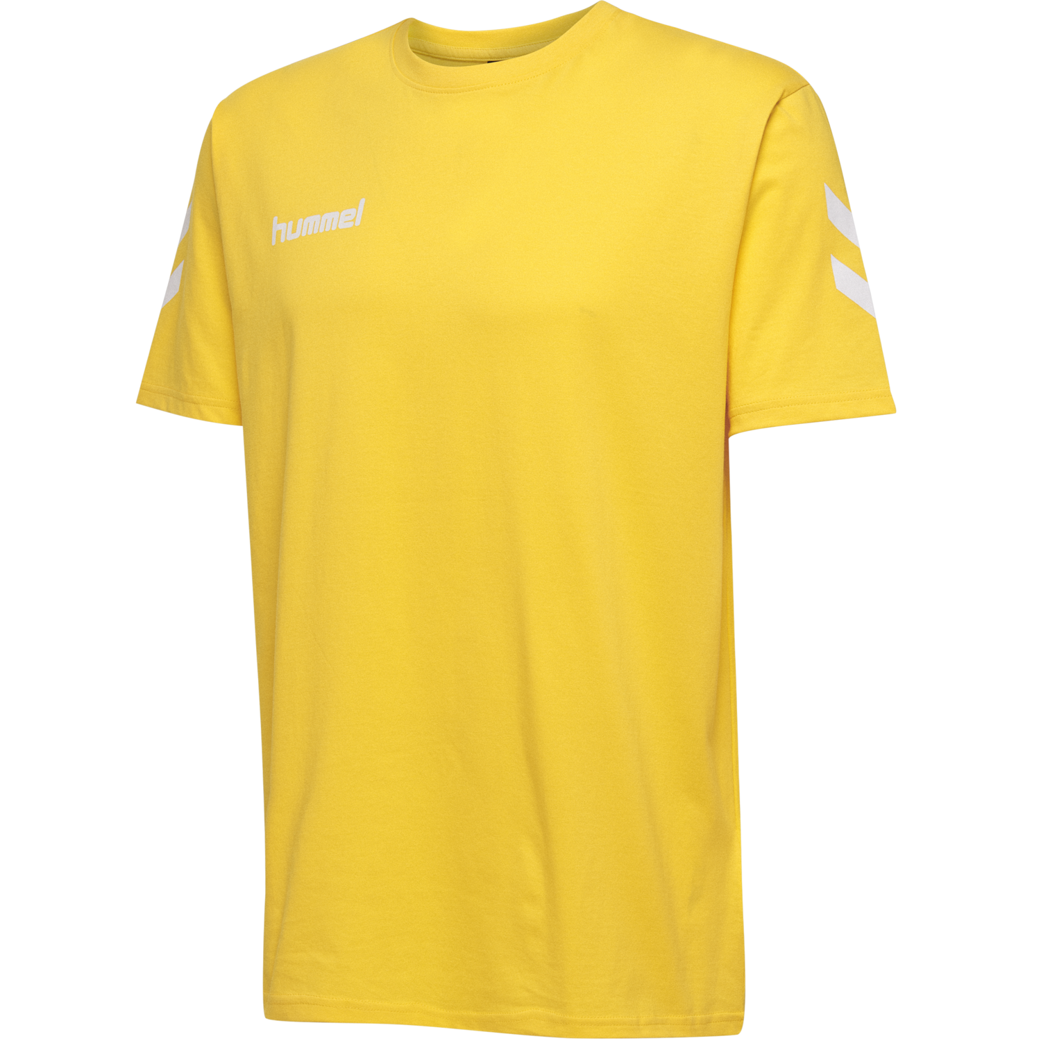 HUMMEL GO KIDS COTTON T-SHIRT S/S, SPORTS YELLOW, packshot