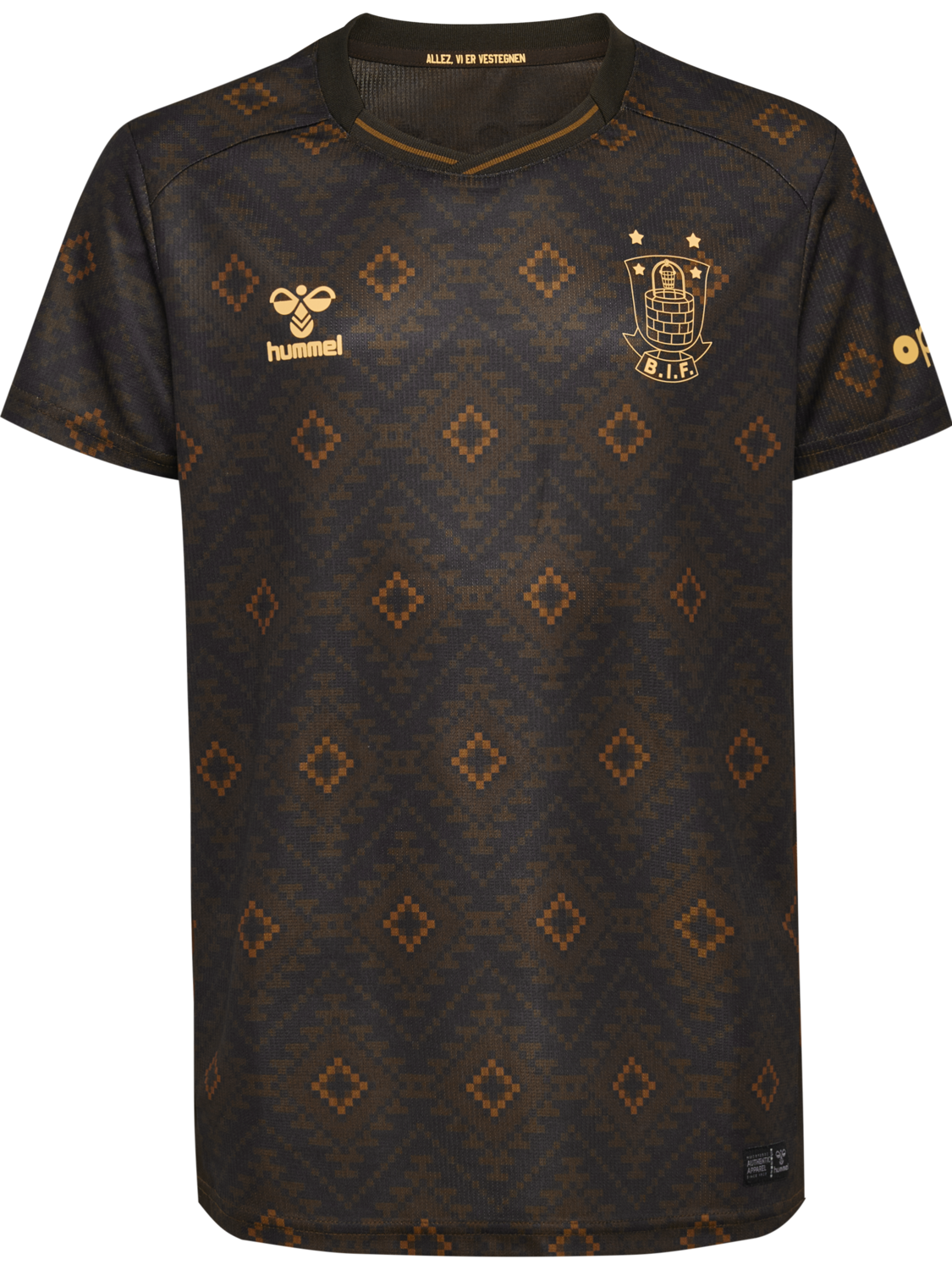 BIF 25/26 THIRD JERSEY S/S KIDS, BROWN, packshot